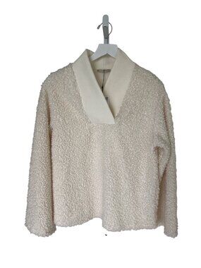 Zara Trafaluc Ivory Fuzzy Sweater